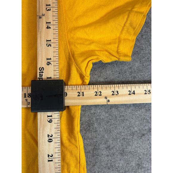 Vintage 90s Calvin Klein Khakis Graphic Tee T-Shirt Mens Large Yellow Logo Retro - Picture 5 of 5